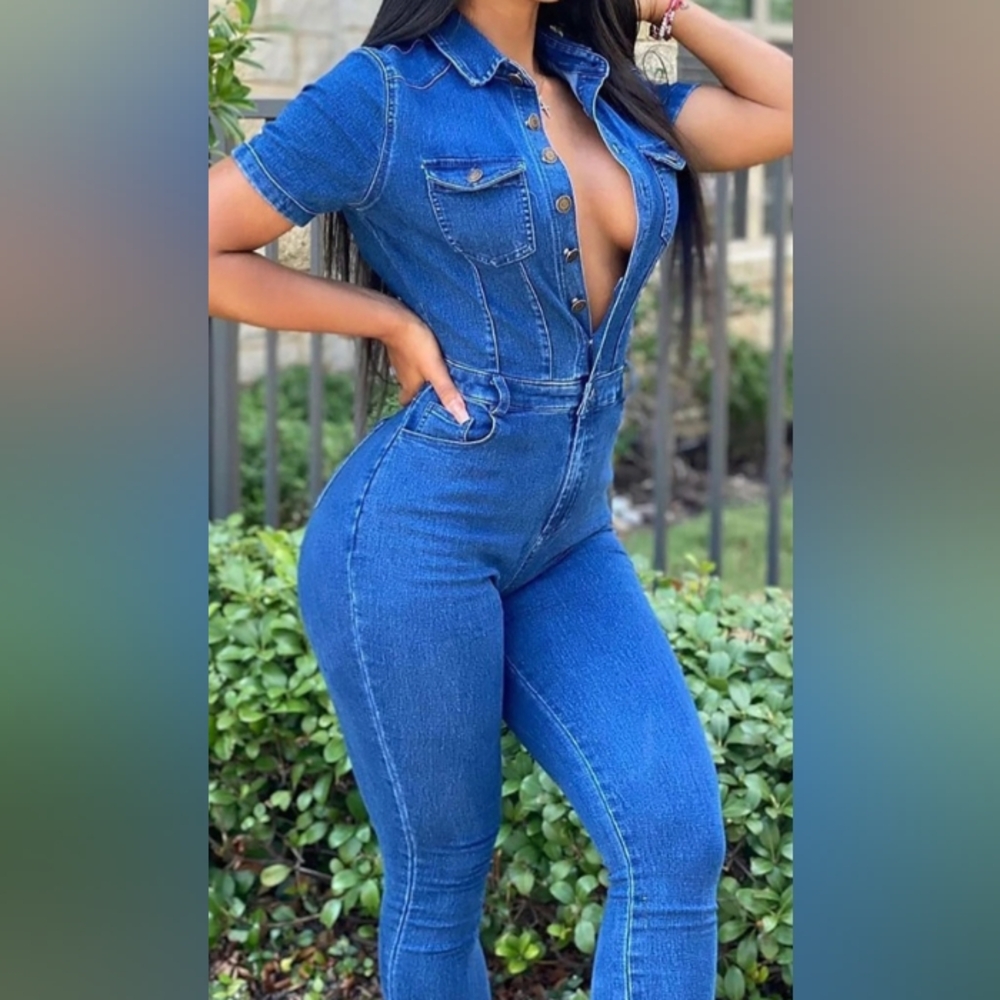 Denim Cutie Jumpsuit